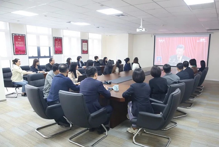 山东演艺集团集中观看中国共产党第二十次全国代表大会